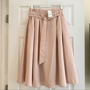Jealous Tomato blush midi skirt